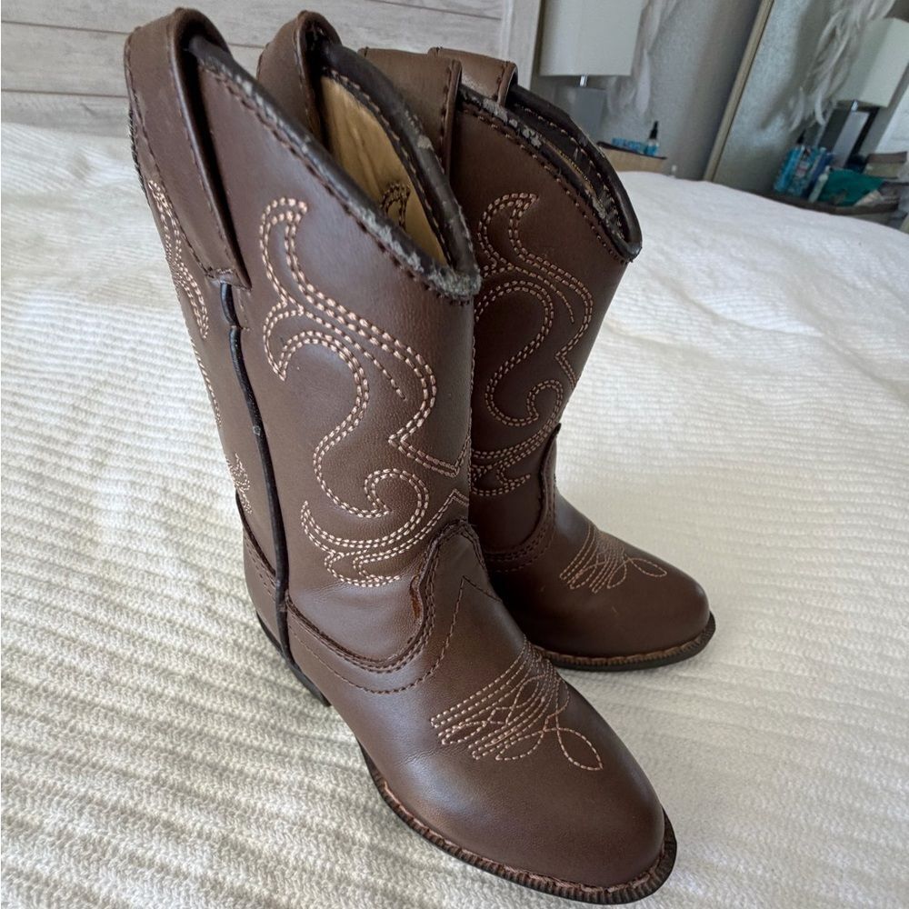 Toddler 6 month Brown Cowboy Boots